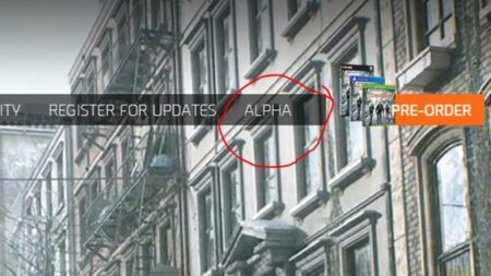 Zaujímavé zistenie: Nachádza sa The Division vo fáze alfa testovania?