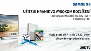 Noví majitelia UHD televízorov Samsung môžu súťažiť o Xbox One S