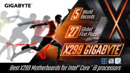 Dosky Gigabyte X299 dominujú s 5 svetovými rekordmi a 27 globálnymi prvenstvami