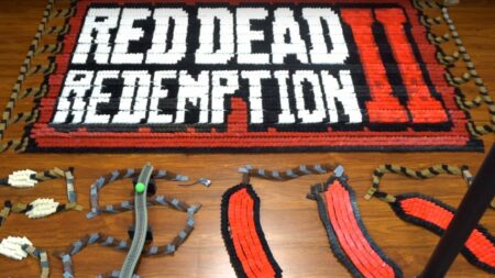 YouTuber použil viac ako 29 000 dominových kociek na to, aby vzdal hold Red Dead Redemption 2