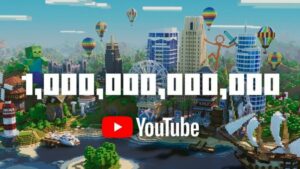 Minecraft na stal prvou hrou, ktorá dosiahla na Youtube 1 bilión pozretí videí