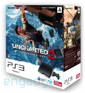 PS3 Slim 250GB s Uncharted 2 v balení