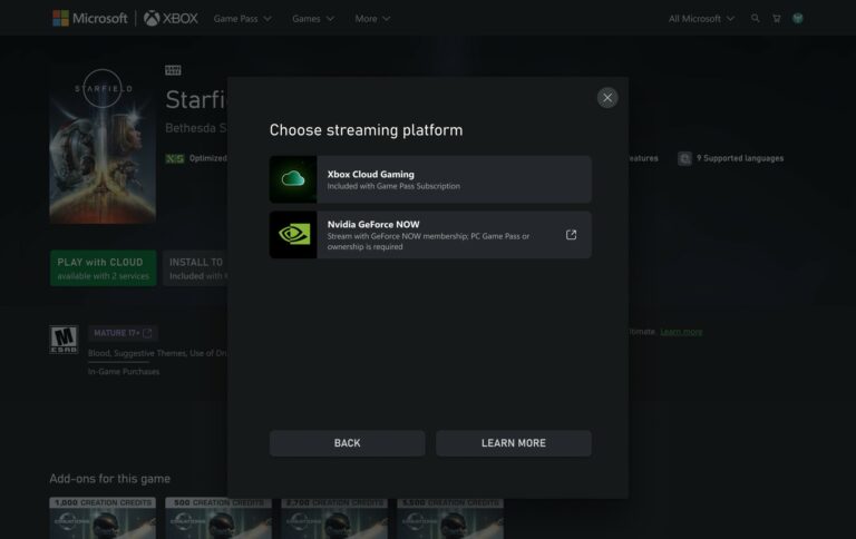 GeForce Now Xbox