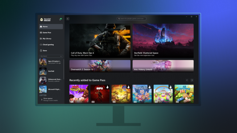 Xbox aplikácia na PC prináša nové vizuálne zmeny Xbox aplikácia PC