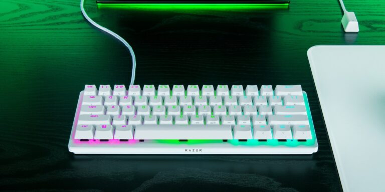 Presnosť, kontrola a výkon: Razer Huntsman V3 Pro Mini – White Edition Razer Huntsman V3 Pro Mini