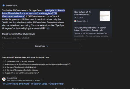 Google ničí otvorený web? Používateľ vytvoril rozšírenie, ktoré vám vráti normálne výsledky vyhľadávania Google AI