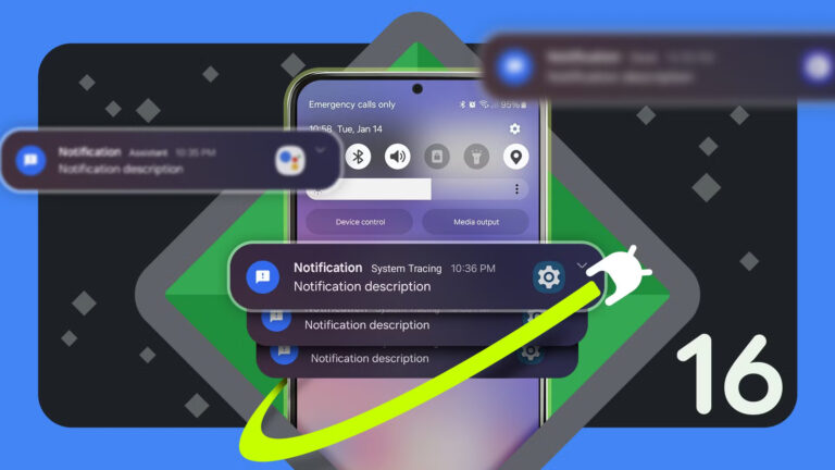 Android 16 notifikácie