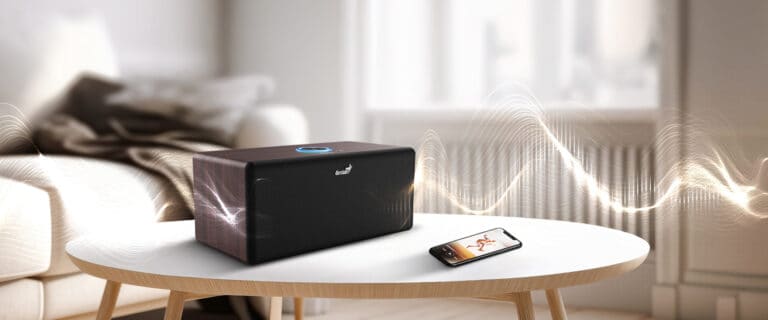 Genius predstavil jednodielny Bluetooth reproduktor SP-HF505BT z dreva