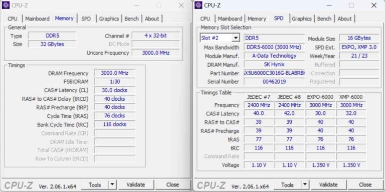 XPG Lancer Blade RGB DDR5-6000 CL30 2×16 GB