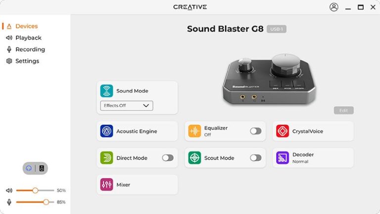 Creative Sound Blaster G8