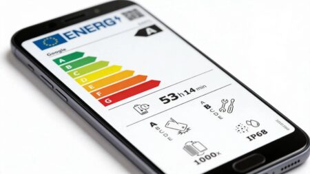 Nefunkčný systém štítkov na smartfónoch: Výrobcovia nás pri náhradných dieloch posielajú na Temu či AliExpress! Energetický štítok smartfón