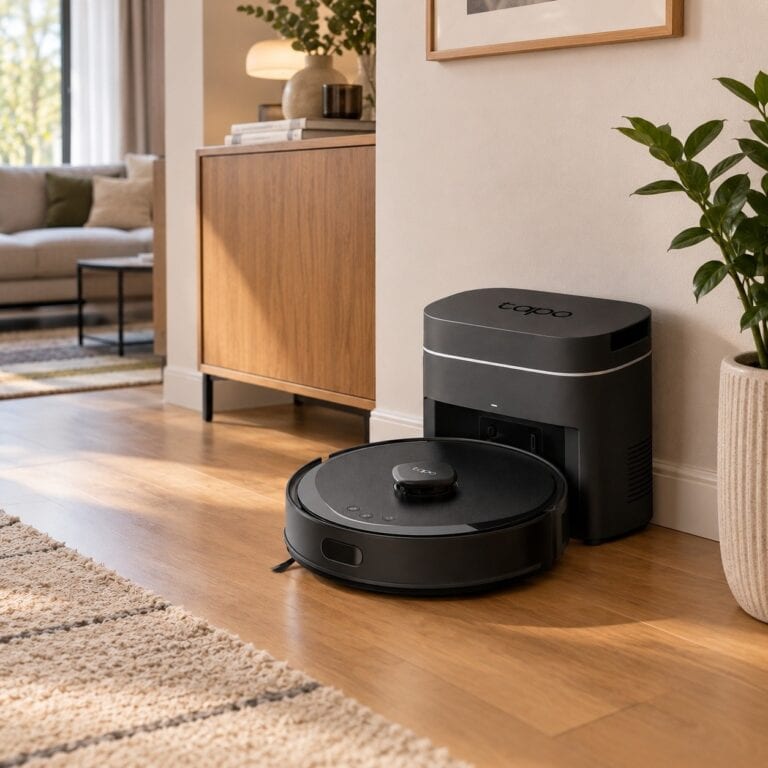 TP-Link Tapo RV30 Max Plus Gen 2: Výkonný robotický vysávač s inteligentným systémom proti namotávaniu vlasov a kompaktnou dokovacou stanicou